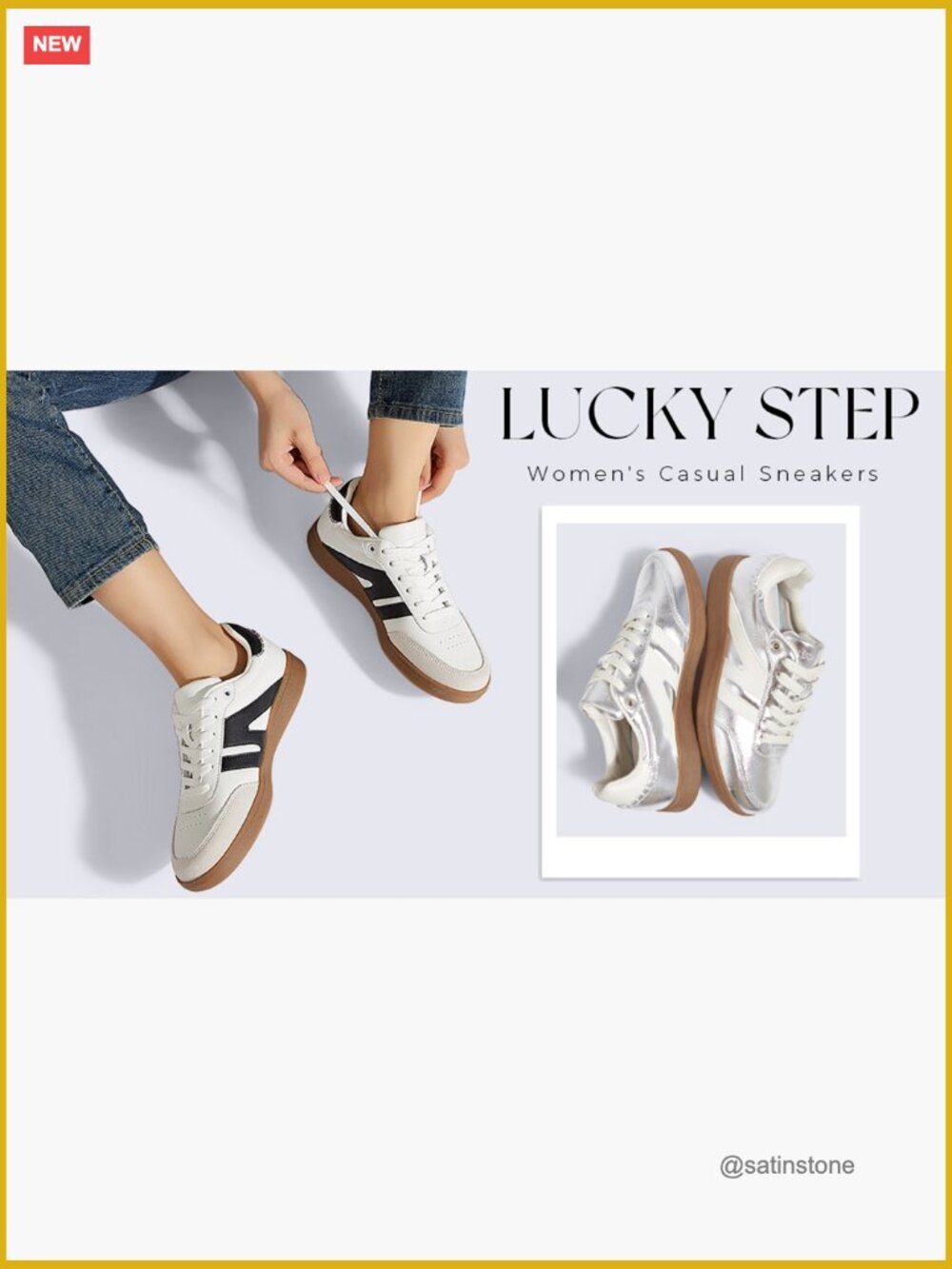 Genuine Leather & Suede Retro Fashion Sneaker, Anti-Slip Gum Sole - Picture 7 of 7